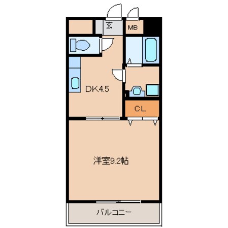 アンプルールベトンＨＩＳＡＳＨＩの物件間取画像